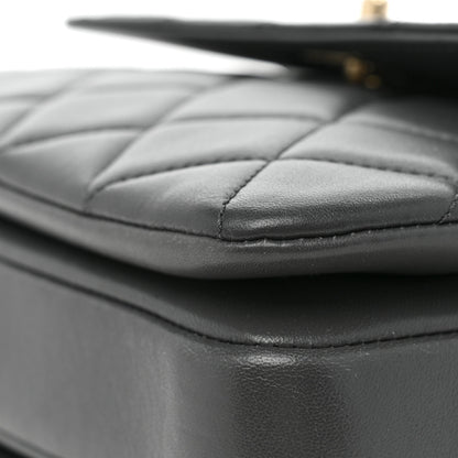 Chanel Lambskin Quilted Small Trendy CC Dual Handle Flap Bag Dark Grey 11 of 12