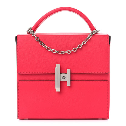 Hermes Epsom Cinhetic Boxy Top Handle Bag Rose Extreme 1 of 10