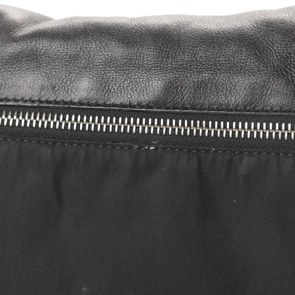Prada Soft Calfskin Tessuto Nylon Shoulder Bag Black 15 of 16