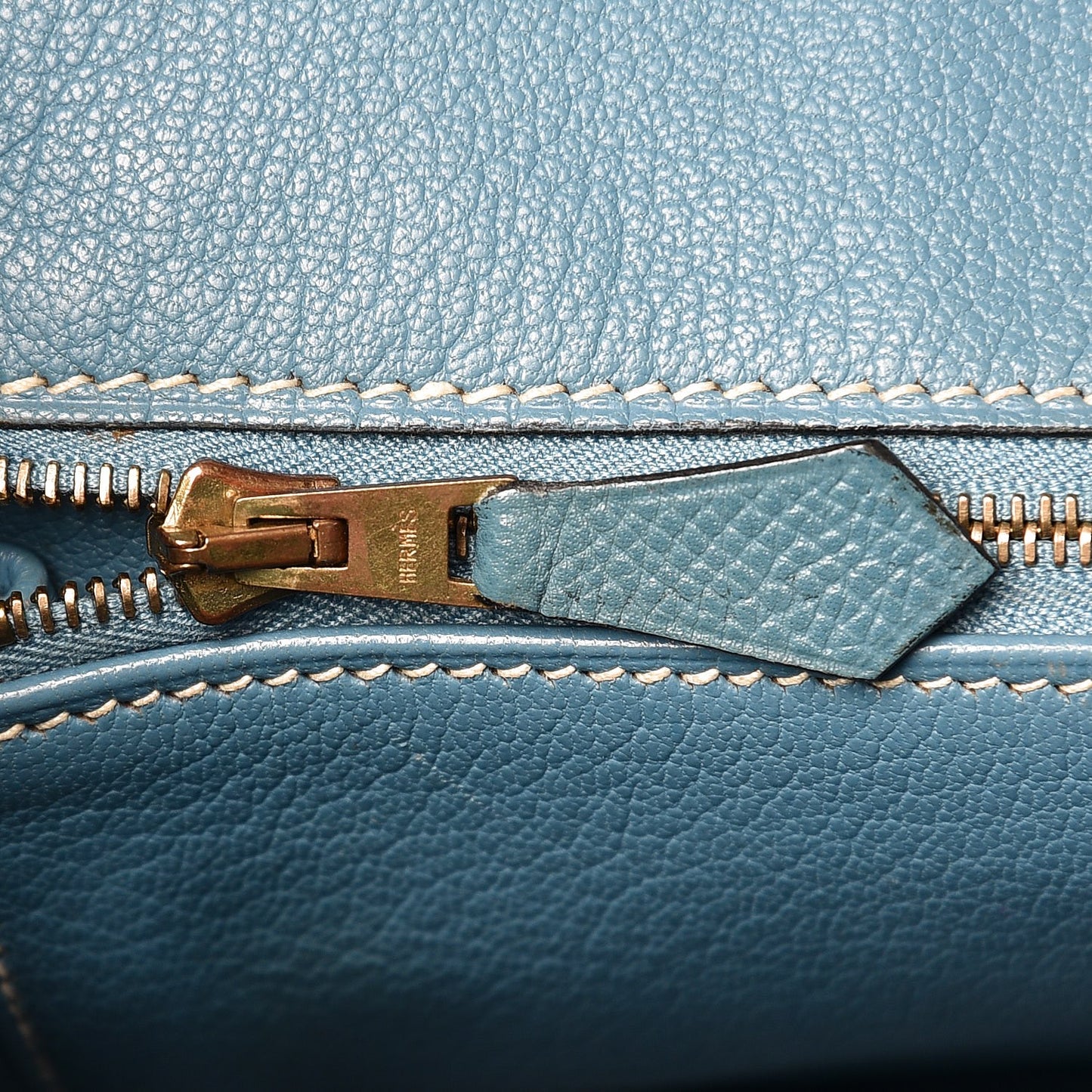 Epsom Birkin 35 Blue Jean