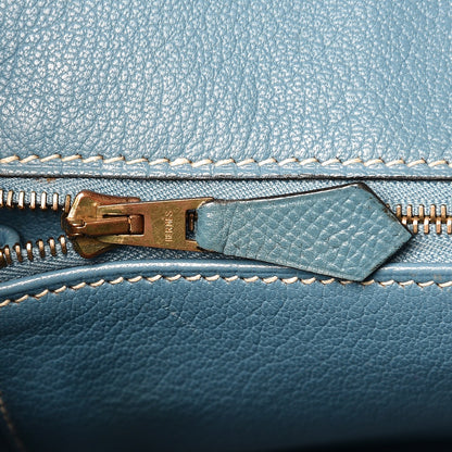 Hermes Epsom Birkin 35 Blue Jean 16 of 43