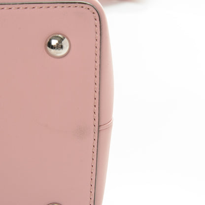 Fendi Vitello Dolce Century Petite 2Jours Tote Bubblegum Lilla Oliva 5 of 8