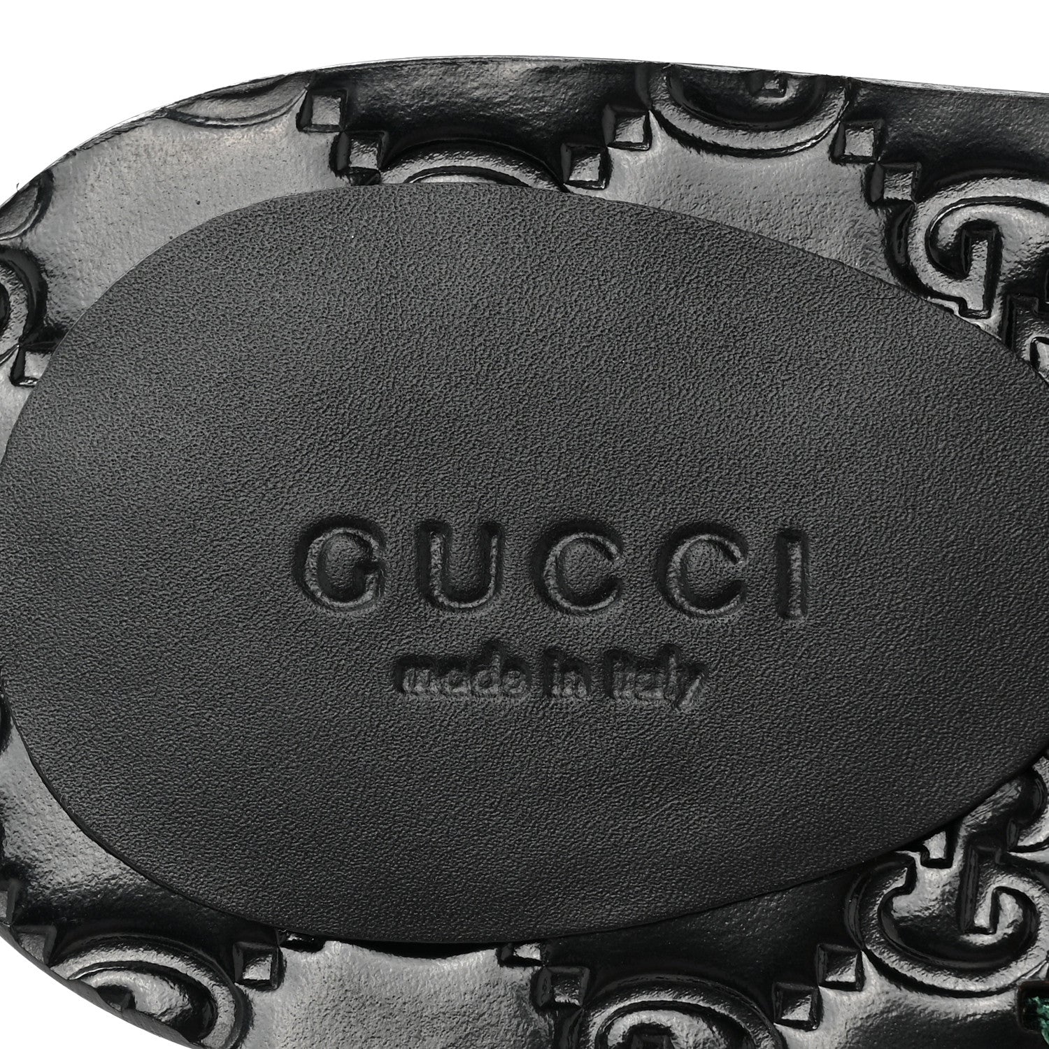 Gucci Nylon Guccissima Web Womens Thong Sandals 36.5 Green Red Black 7 of 7