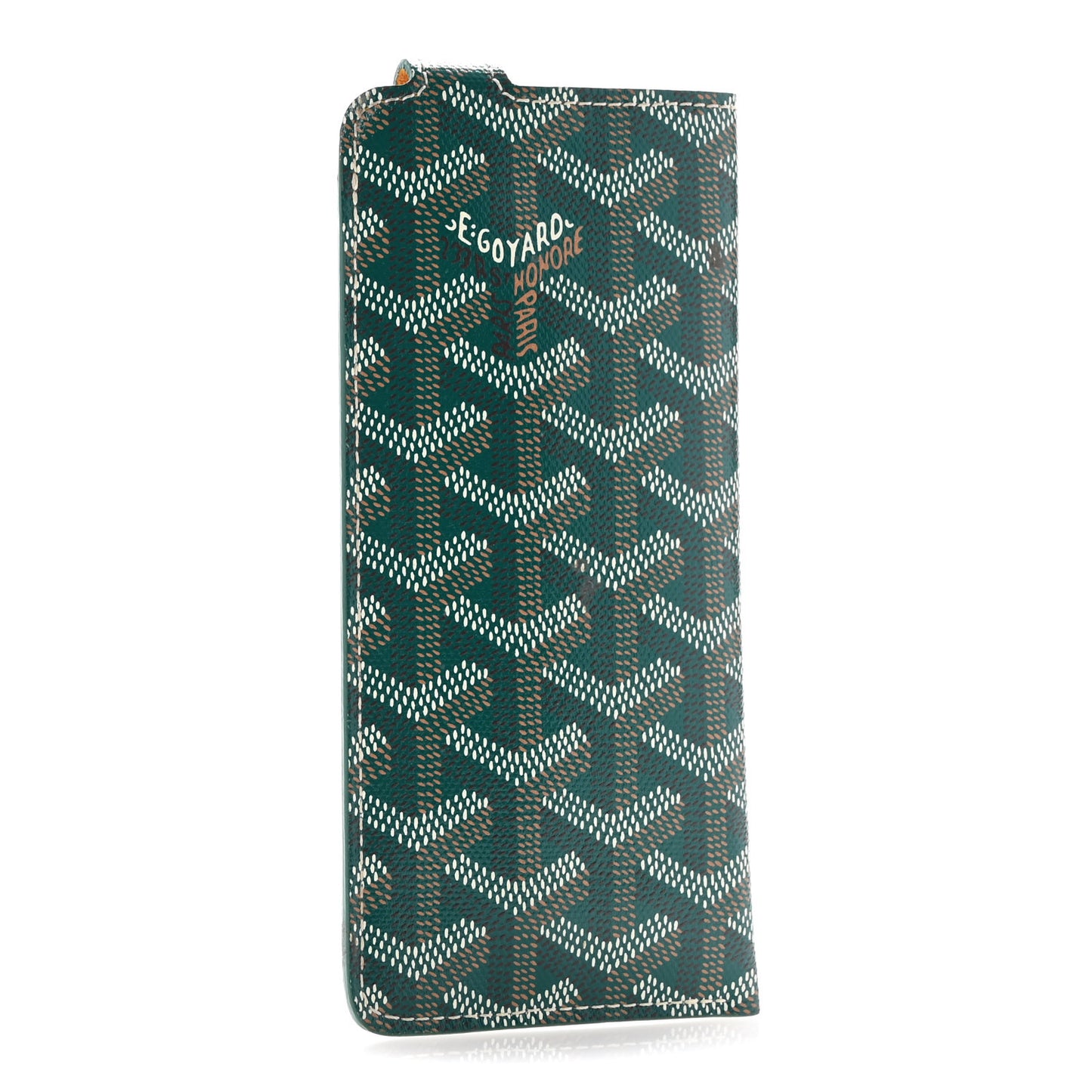 Goyardine Montmartre Glasses Case Green