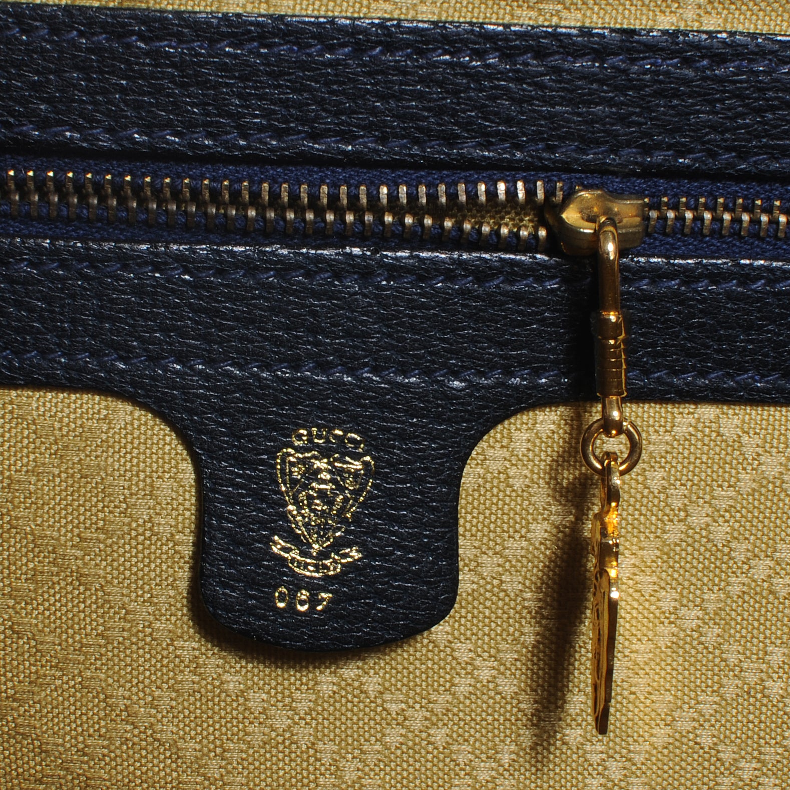 Gucci Monogram Web Boston Navy 6 of 6