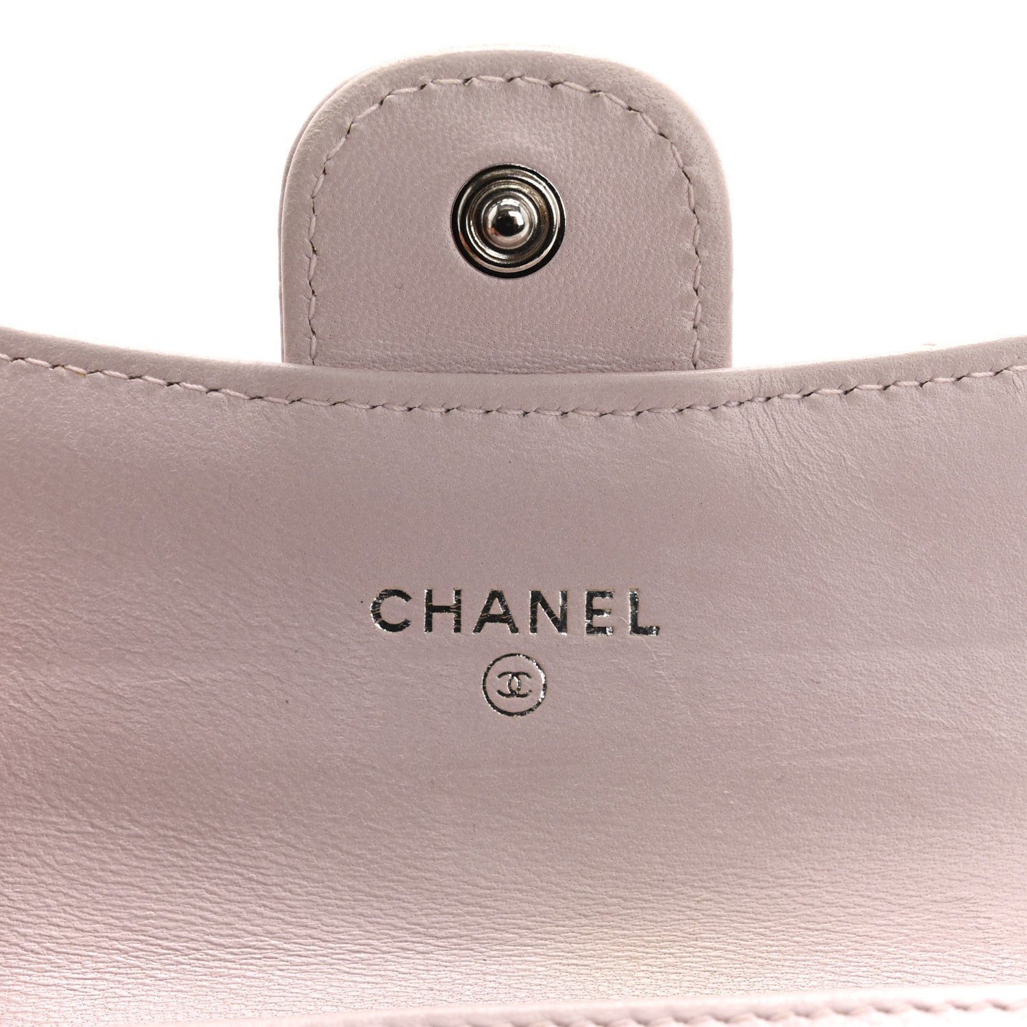 Chanel Lambskin Quilted Flap Card Holder Light Pink 6 of 14