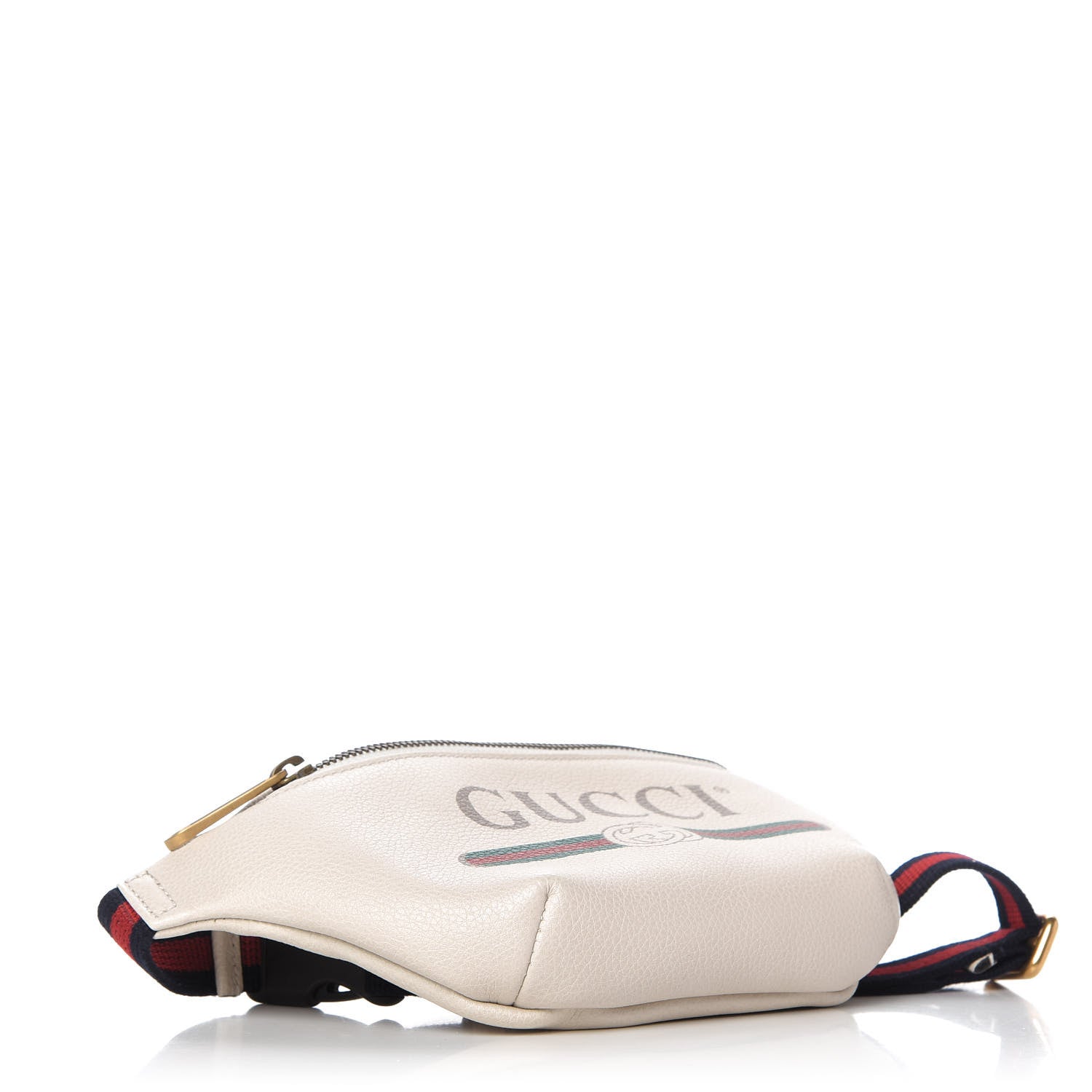 Gucci Grained Calfskin Small Logo Belt Bag White 4 of 10