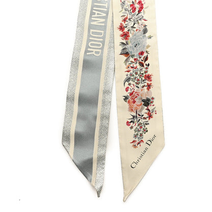 Christian Dior Silk Dior Jardin d'Hiver Mitzah Scarf Mitzah Scarf White Multicolor 2 of 3