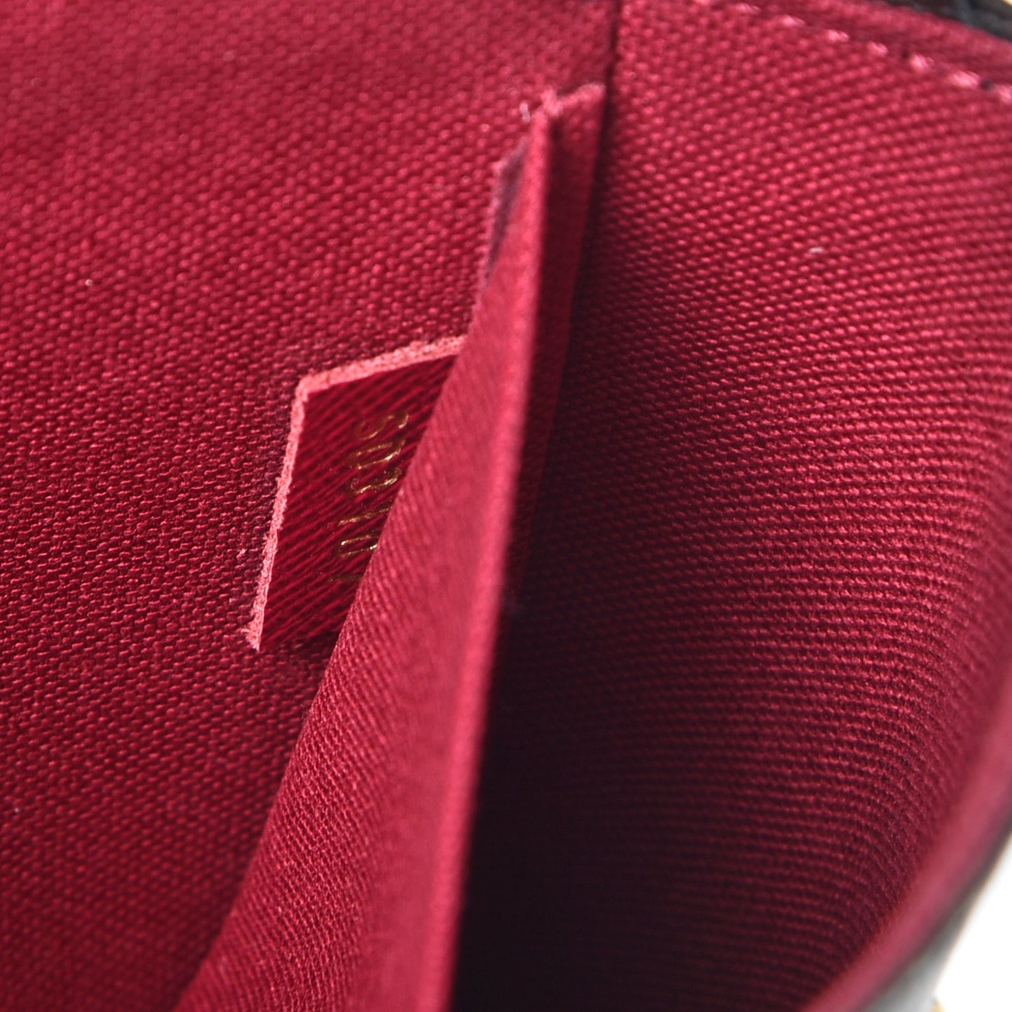 Monogram Pochette Felicie Chain Wallet Fuchsia