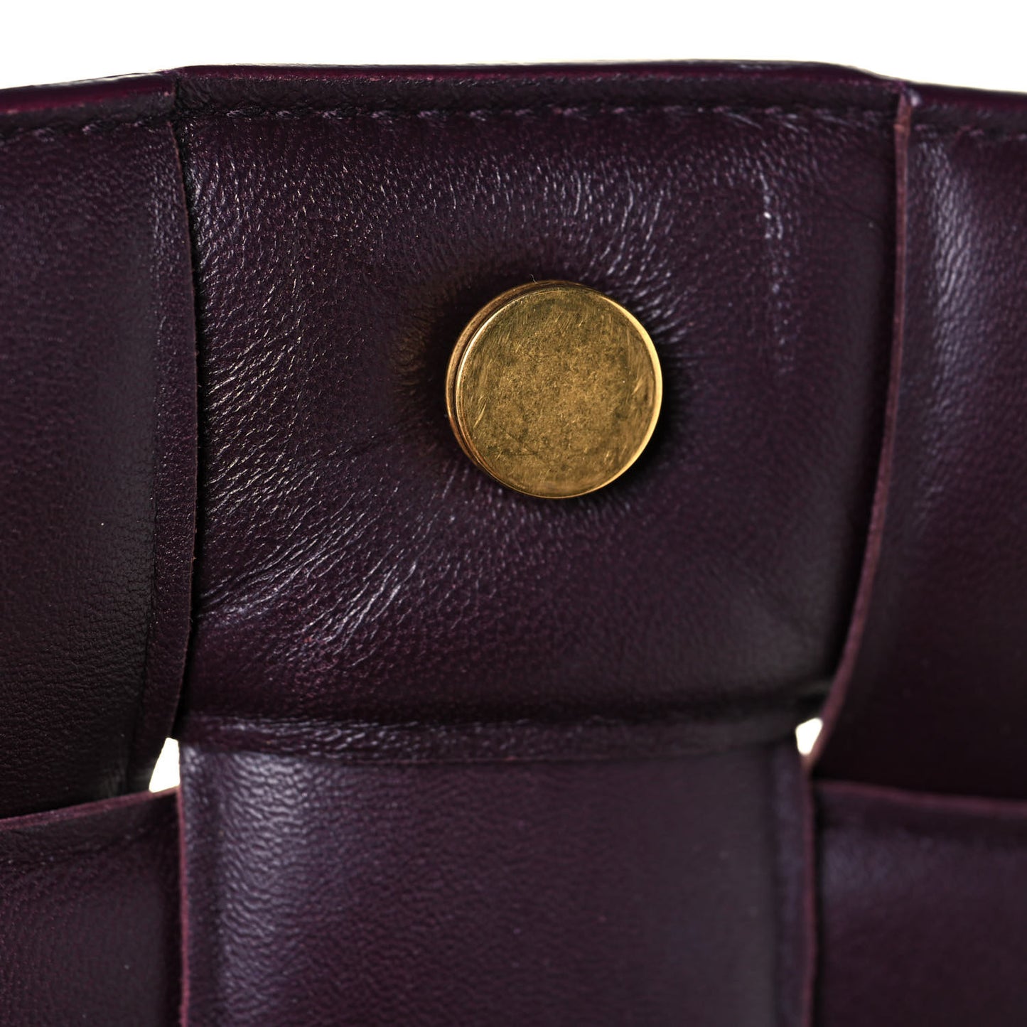 Nappa Maxi Intreccio Padded Cassette Crossbody Bag Grape
