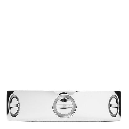 Cartier 18K White Gold 5.5mm LOVE Ring 56 7.5 1 of 4