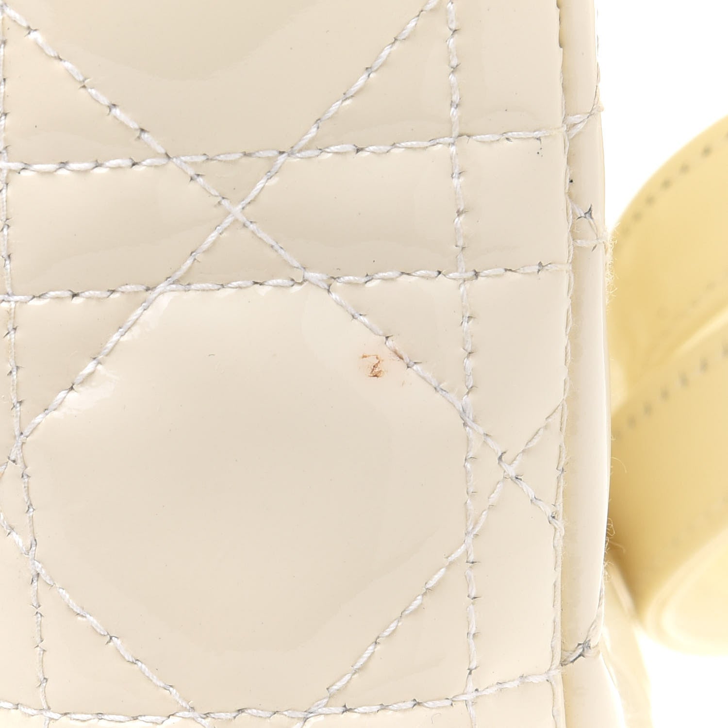 Christian Dior Patent Cannage Mini Lady Dior Ivory 15 of 15