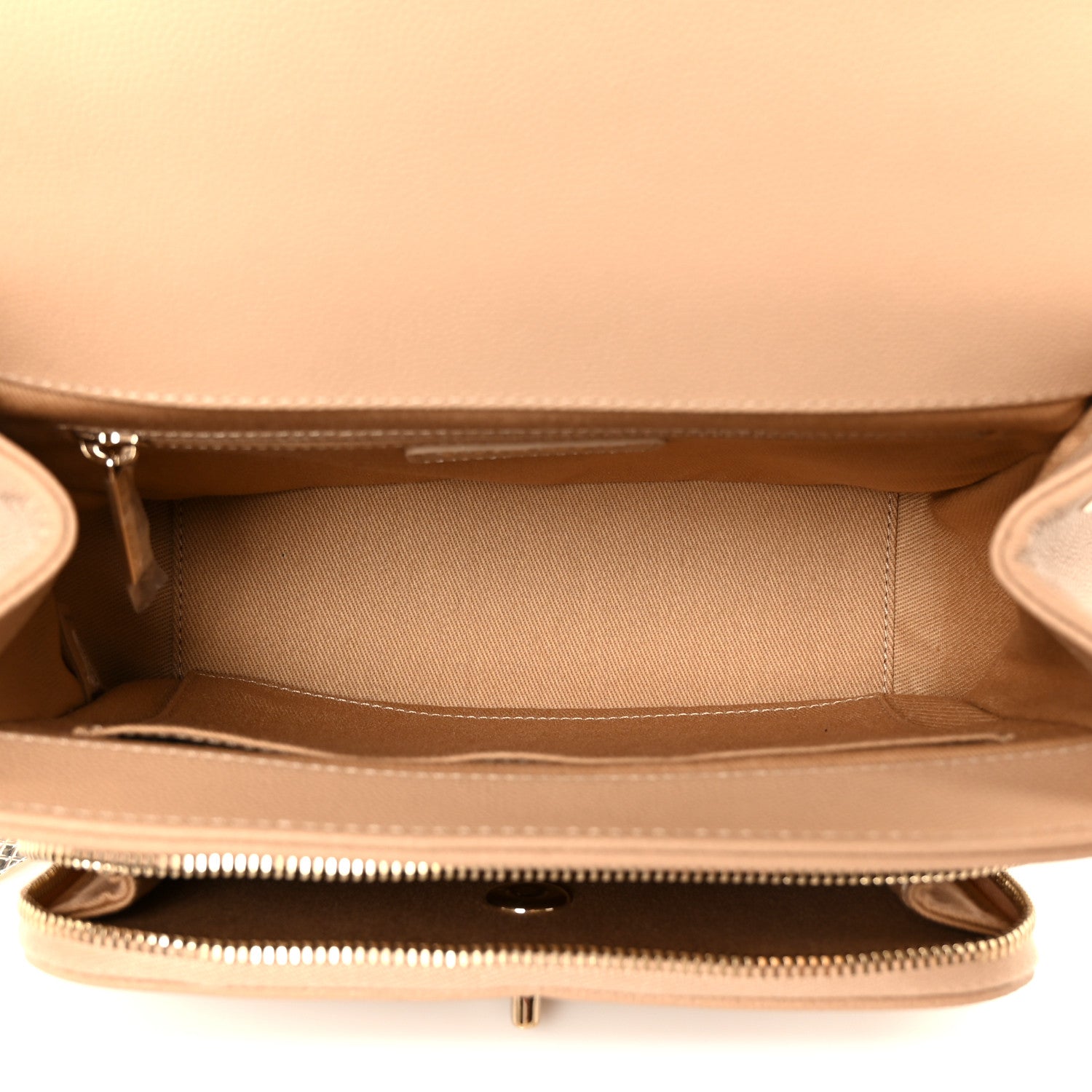 Chanel Caviar Quilted Medium Business Affinity Flap Beige 4 of 10