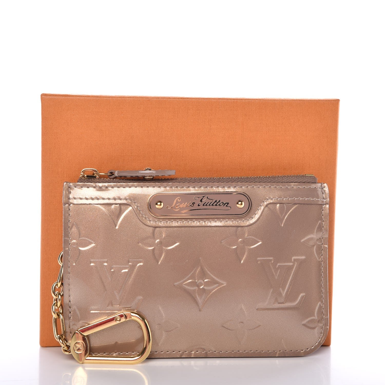 Louis Vuitton Vernis Key Pouch Beige Poudre 8 of 8