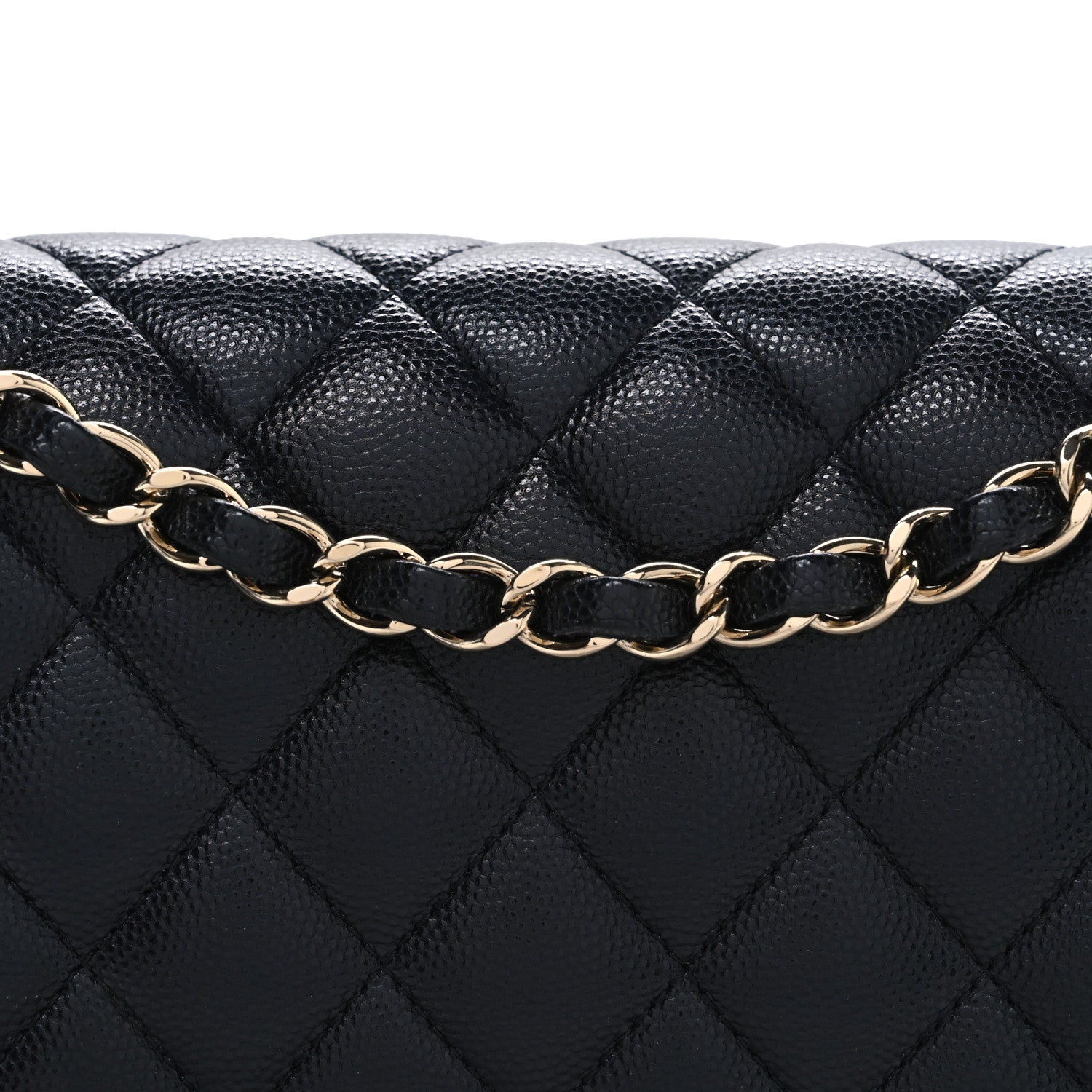 Chanel Caviar Quilted Medium Double Flap Navy 7 of 9