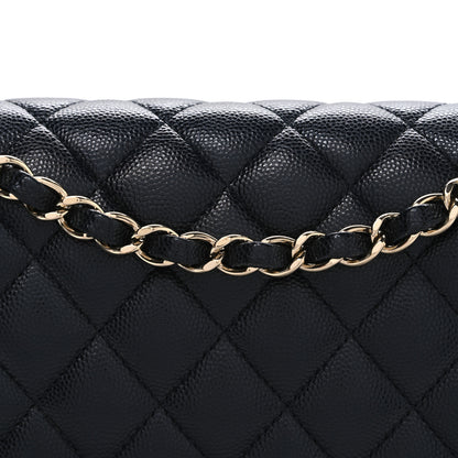 Chanel Caviar Quilted Medium Double Flap Navy 7 of 9
