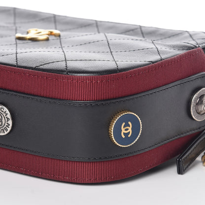 Chanel Calfskin Grosgrain Stitched Button Up Camera Case Black 13 of 13