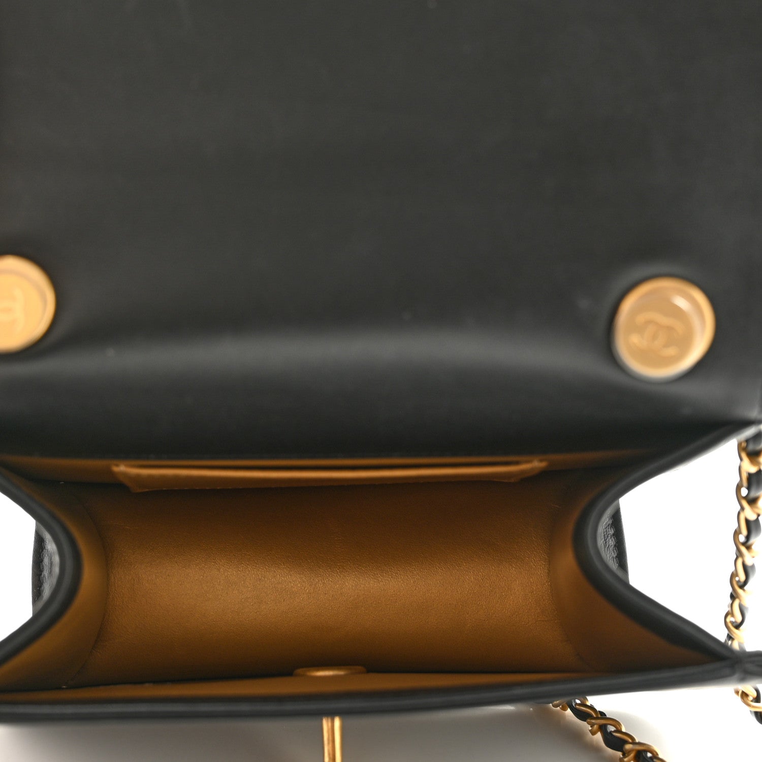 Chanel Calfskin Quilted Crystal Pearl Small Flap Bag Black 4 of 10