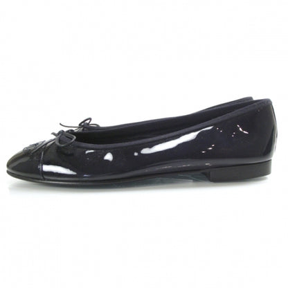 Chanel Patent Classic CC Ballet Flats 40 Navy 2 of 9