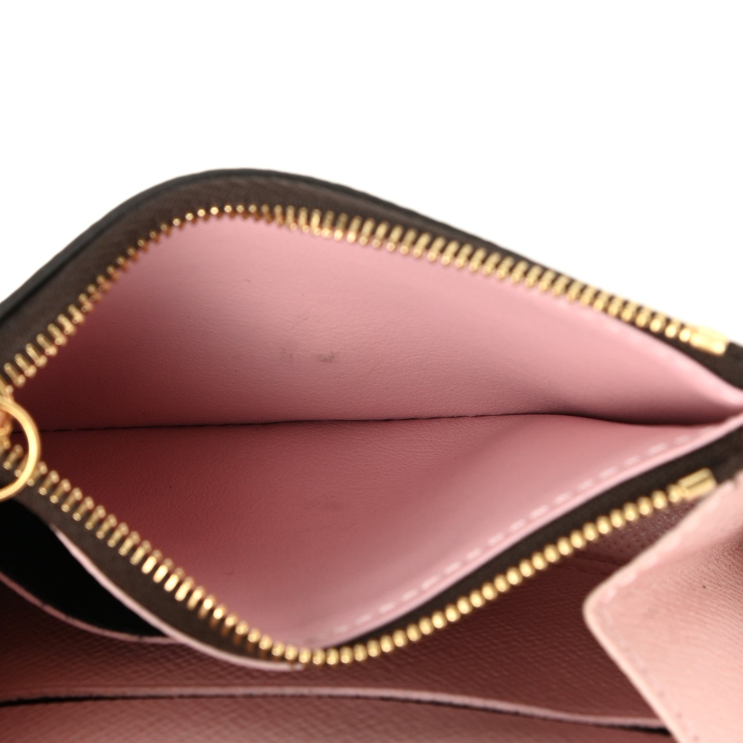 Damier Ebene Rosalie Coin Purse Rose Ballerine
