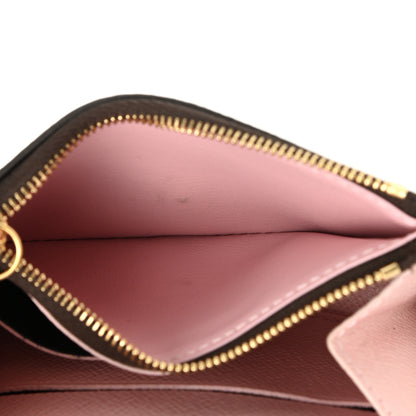 Louis Vuitton Damier Ebene Rosalie Coin Purse Rose Ballerine 6 of 9