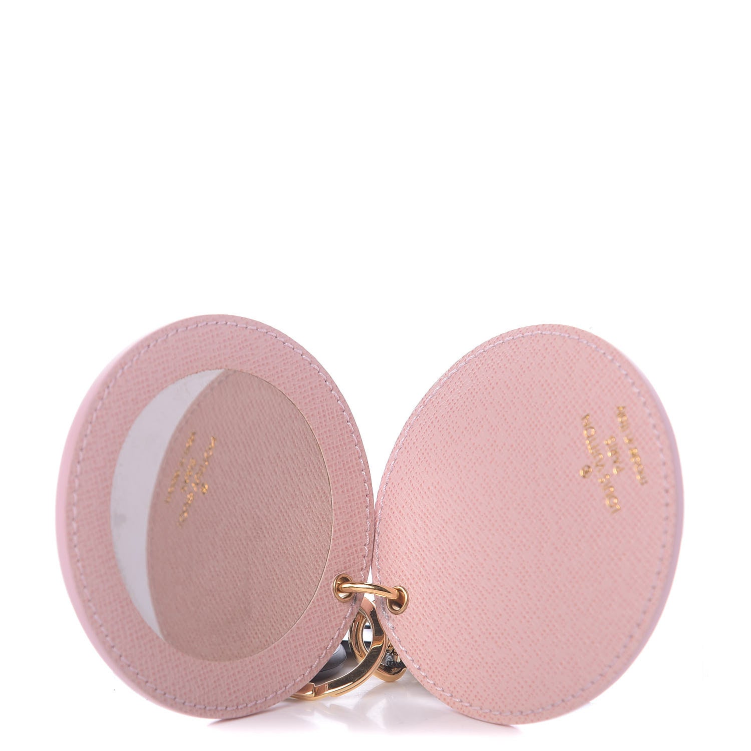 Louis Vuitton Monogram LV Mirror Bag Charm Key Holder Rose Ballerine 3 of 4
