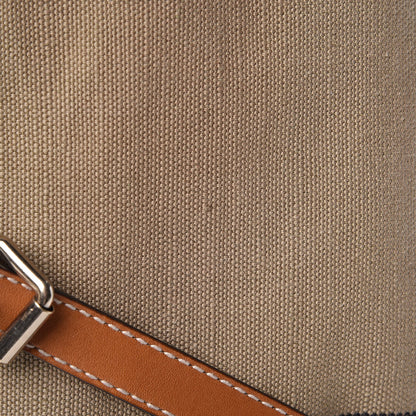 Burberry Canvas Mega Check Medium Tottenham Brit Tote Saddle Brown 13 of 16