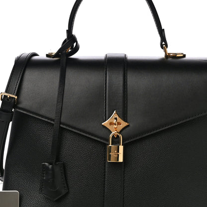 Louis Vuitton Grained Smooth Calfskin Rose Des Vents MM Black 8 of 11