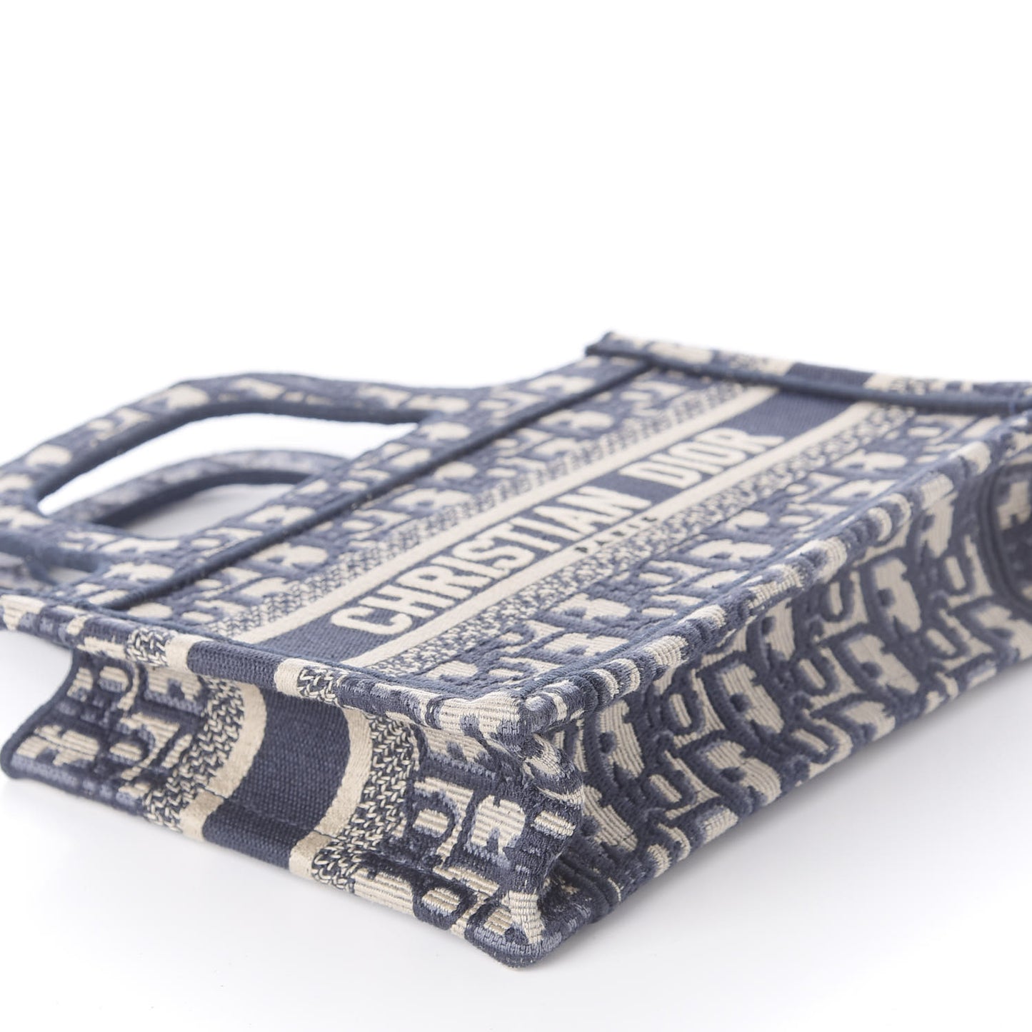 Oblique Mini Book Tote Blue Multicolor