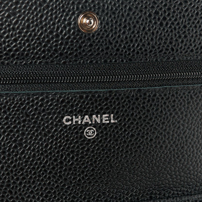Chanel Caviar Quilted Wallet on Chain WOC Black 6 of 12