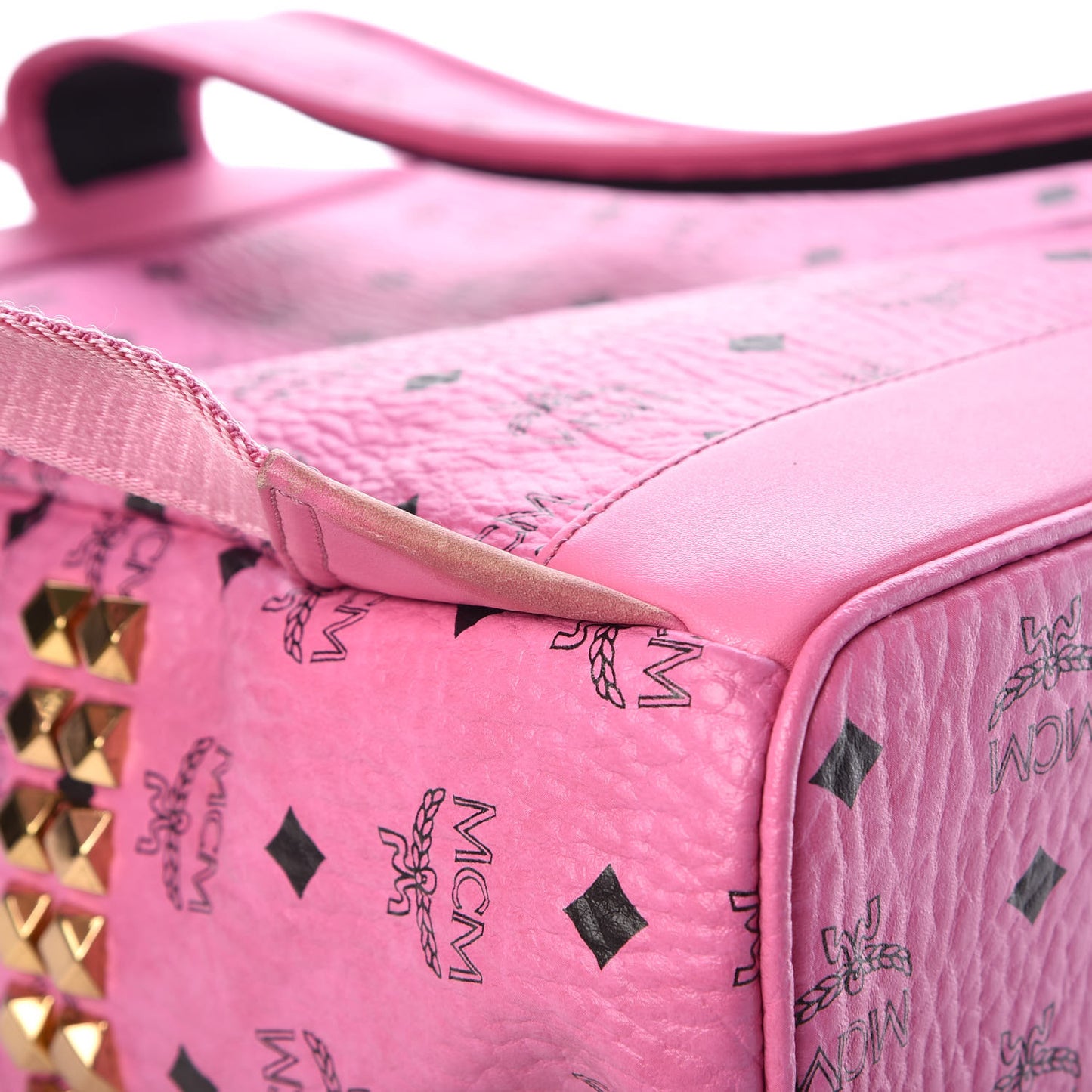 Visetos Medium Side Studs Stark Backpack Pink