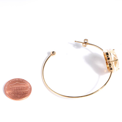 Louis Vuitton A La Folie Hoop Earrings Gold 2 of 4