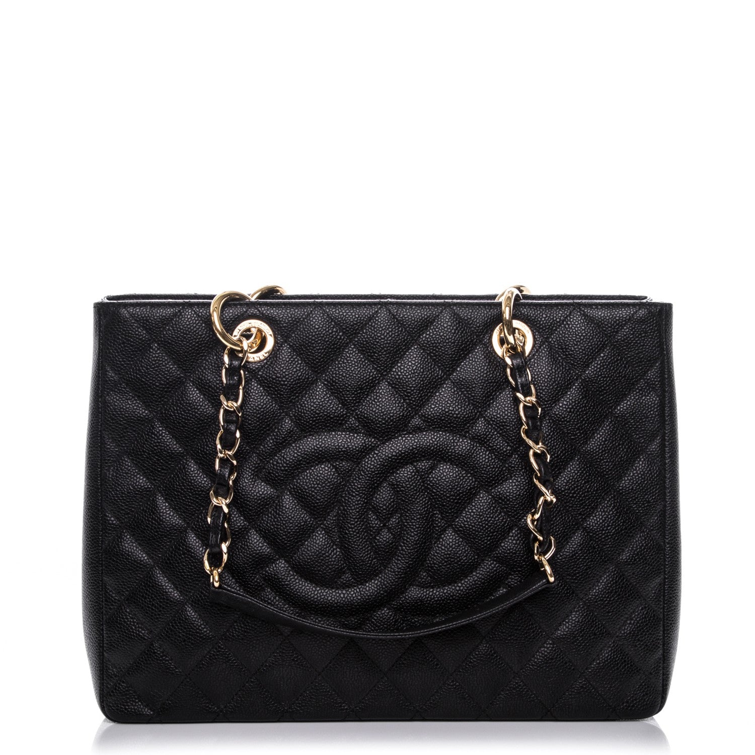 Chanel Caviar Quilted Grand Shopping Tote GST Black 1 of 7