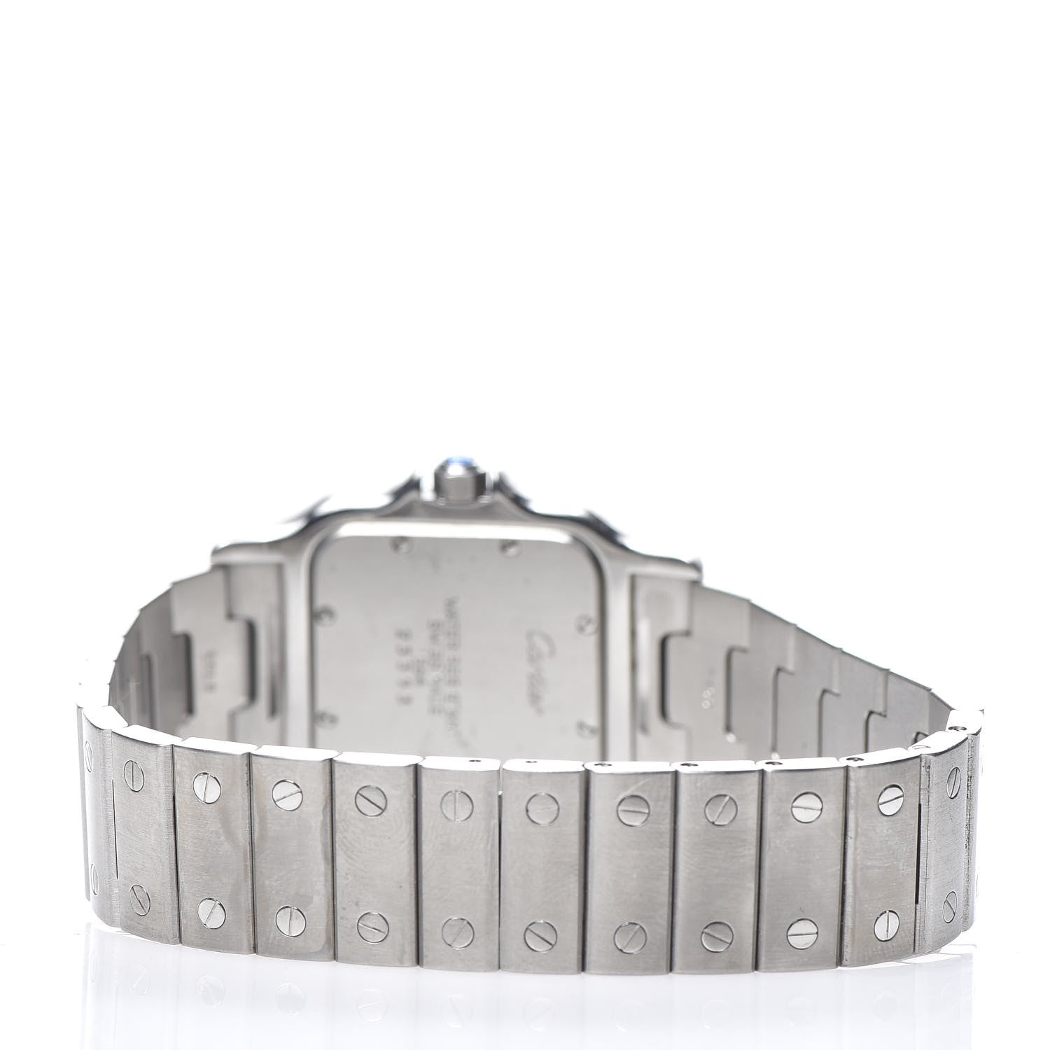 Cartier Stainless Steel 29mm Santos De Galbee Quartz Watch 4 of 6