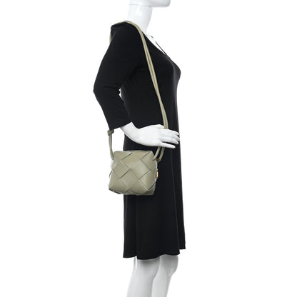 Bottega Veneta Lambskin Maxi Intrecciato Mini Cassette Camera Bag Travertine 2 of 9