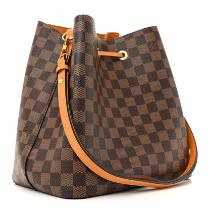 Louis Vuitton Damier Ebene Neonoe MM Safran 3 of 11