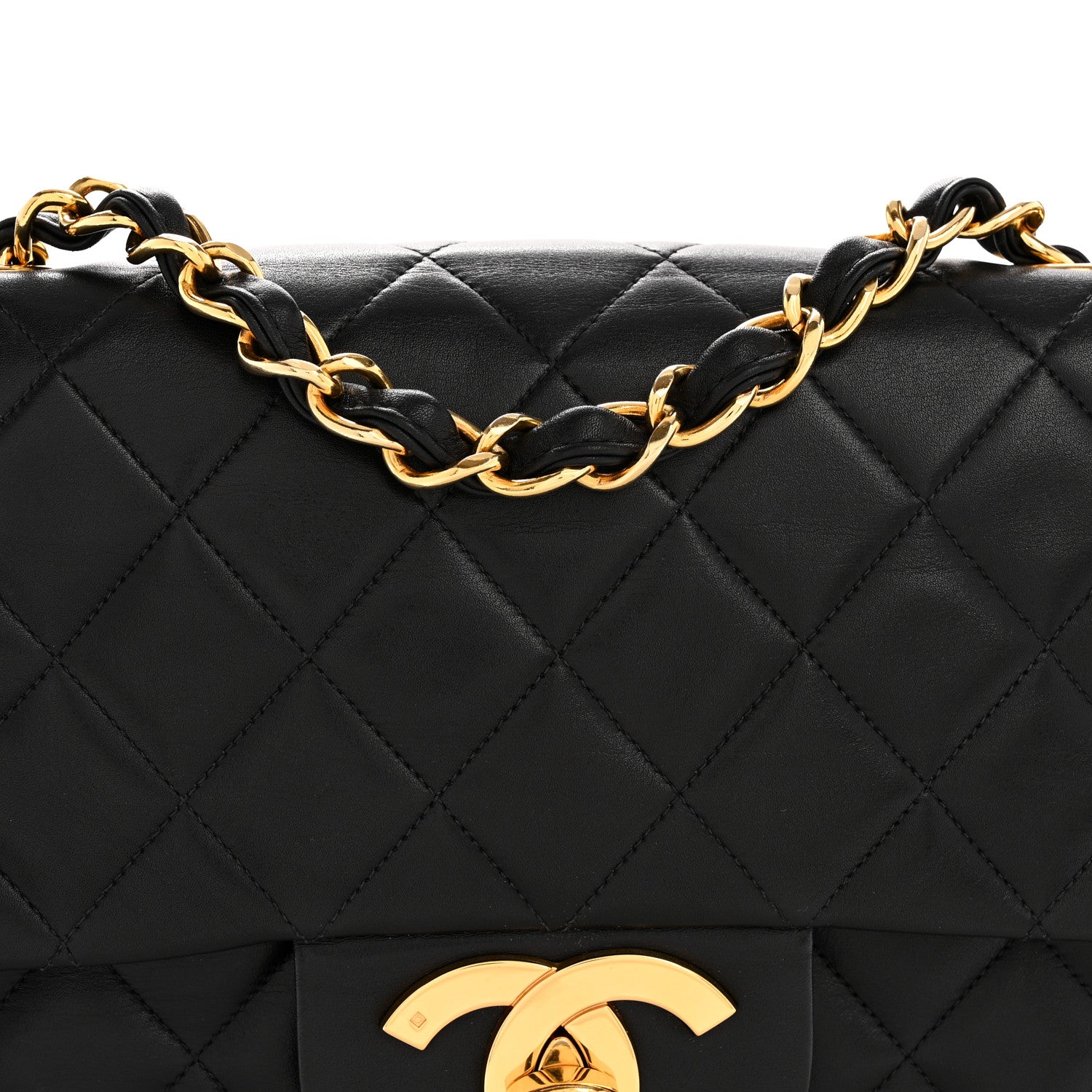 Chanel Lambskin Quilted XL Jumbo Single Flap Black 9 of 14