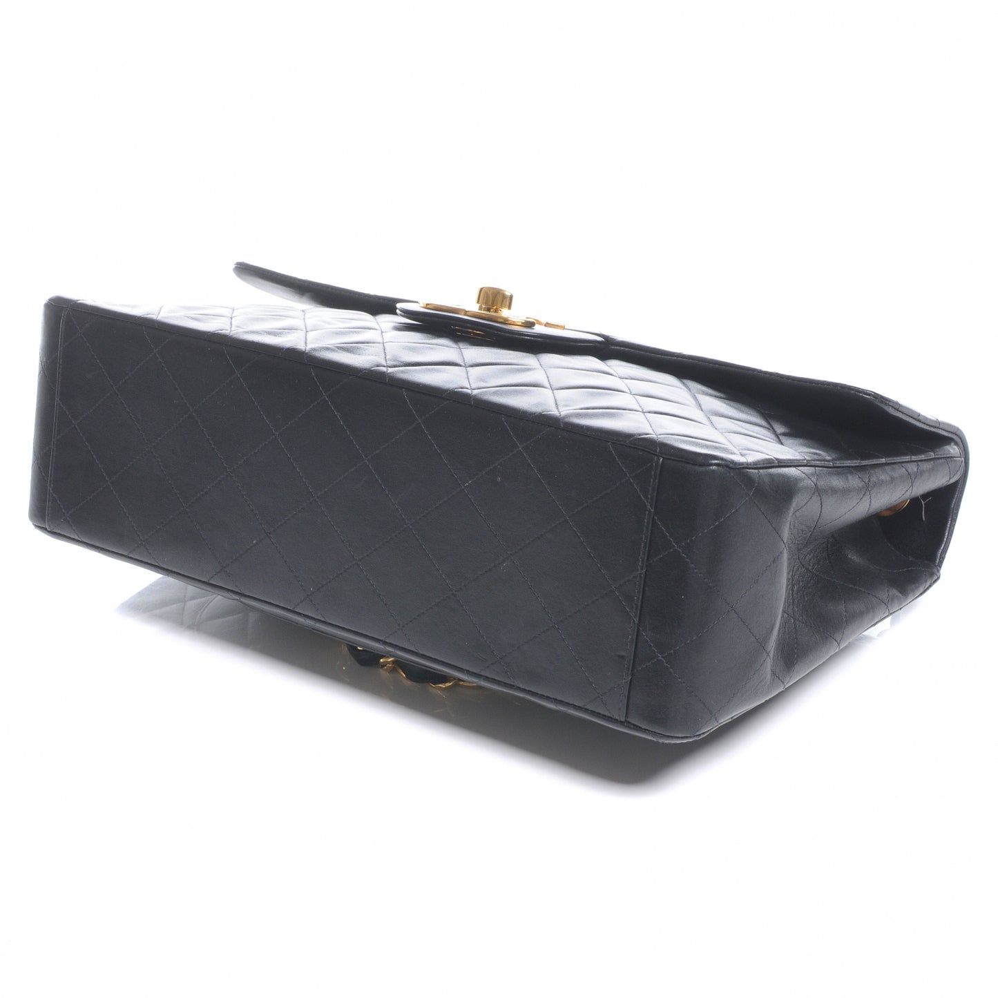 Lambskin XL Jumbo Flap Black