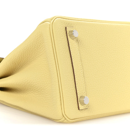 Hermes Togo Birkin 25 Jaune Poussin 9 of 11