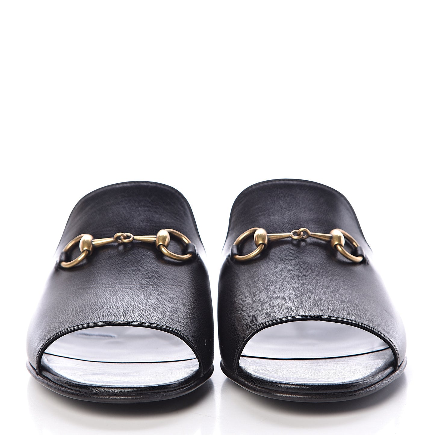 Malaga Kid Horsebit Slide Sandals 35 Black
