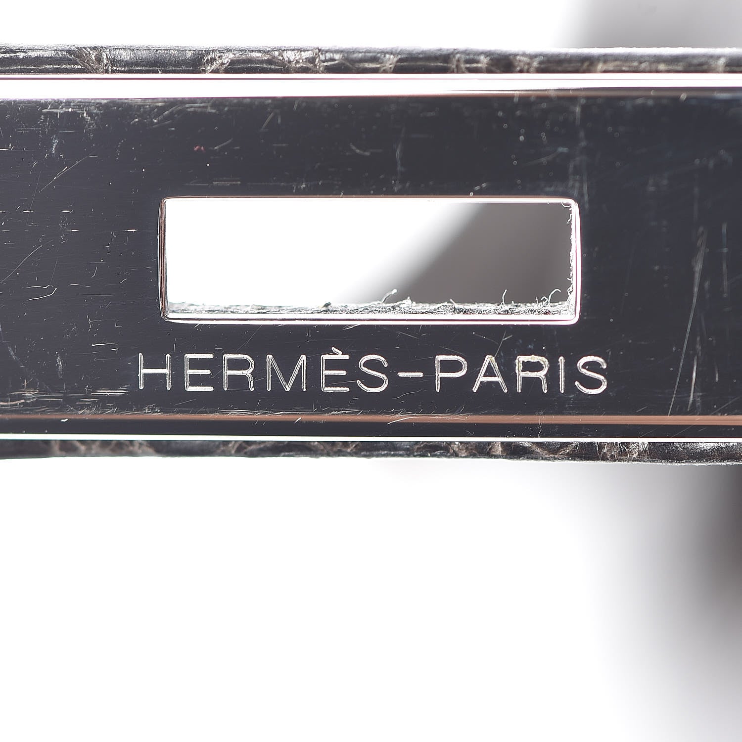 Hermes Shiny Porosus Crocodile Birkin 35 Graphite 23 of 38