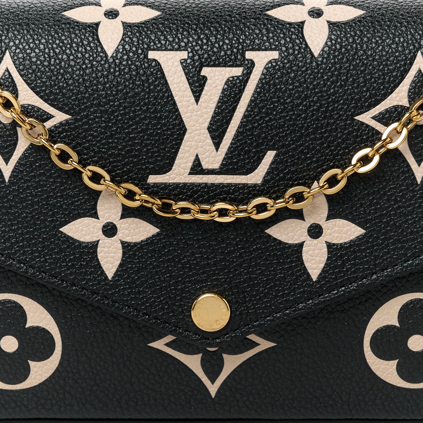 Empreinte Monogram Giant Felicie Pochette Black Beige