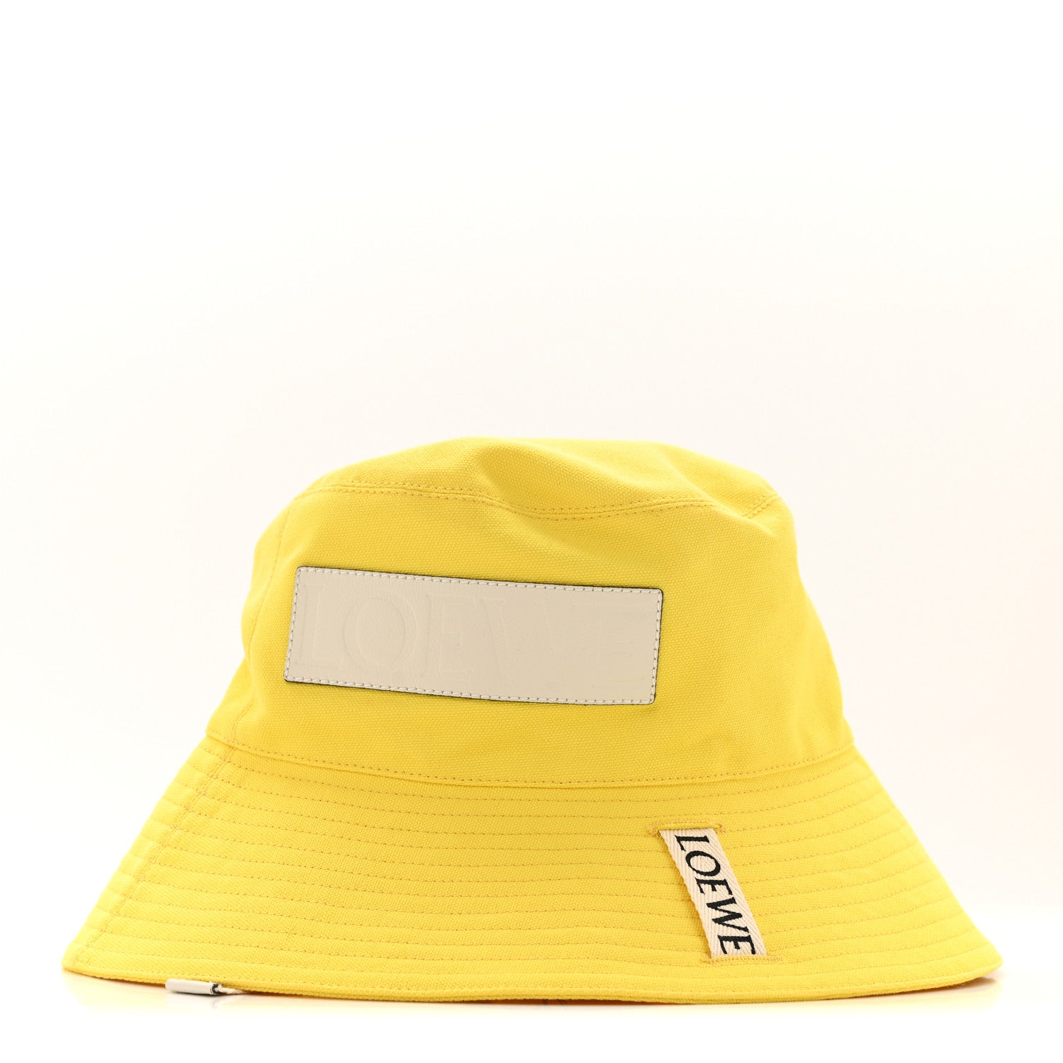 Loewe Canvas Calfskin Fisherman Bucket Hat 59 Yellow 5 of 9