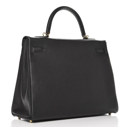 Hermes Togo Kelly Retourne 35 Black 4 of 36