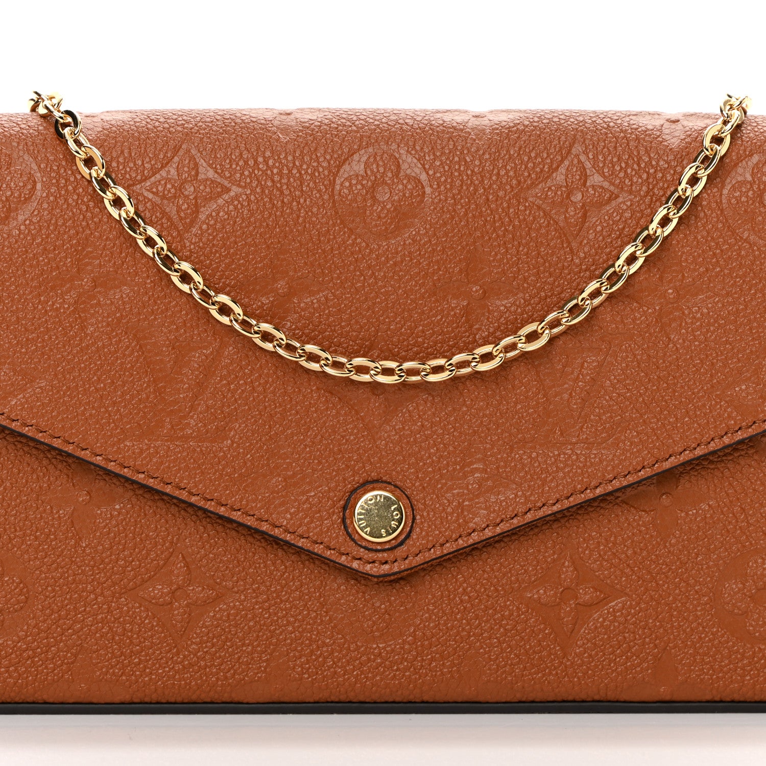 Louis Vuitton Empreinte Pochette Felicie Chain Wallet Cognac 8 of 13