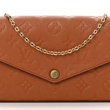 Louis Vuitton Empreinte Pochette Felicie Chain Wallet Cognac 8 of 13