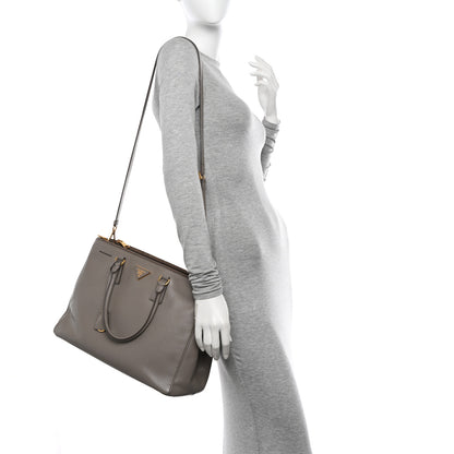 Prada Saffiano Large Galleria Double Zip Tote Argilla 2 of 15