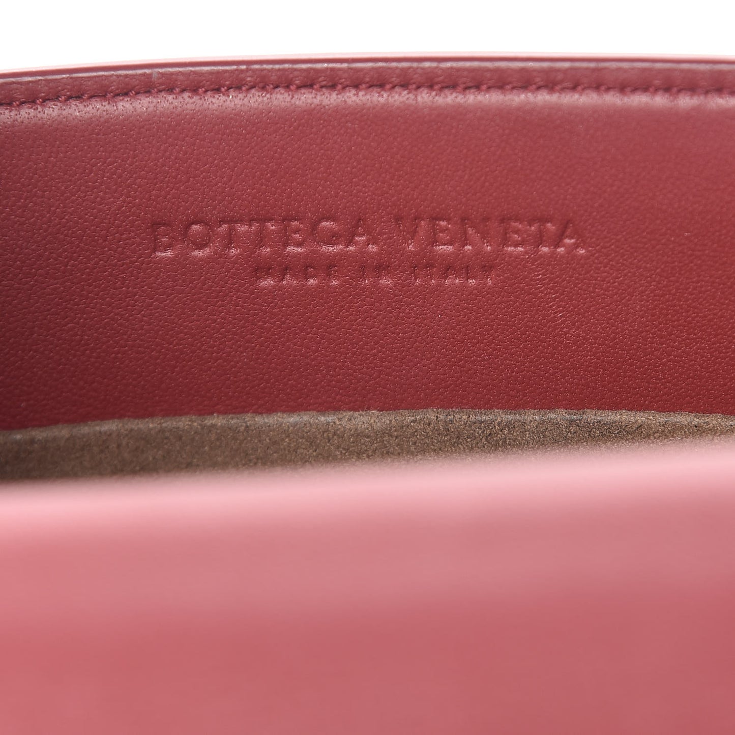 Nappa Intrecciato Alumna Bag China Red