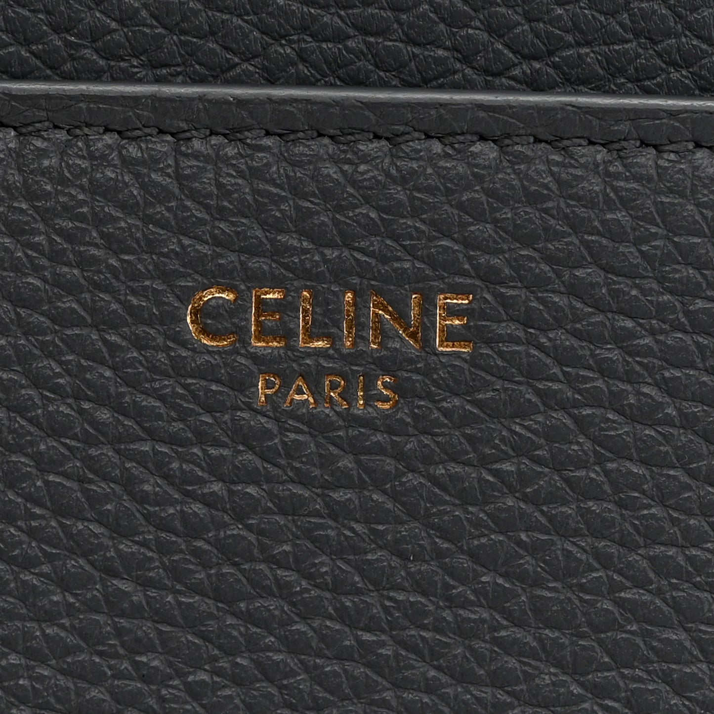 Grained Calfskin Small 16 Top Handle Bag Storm