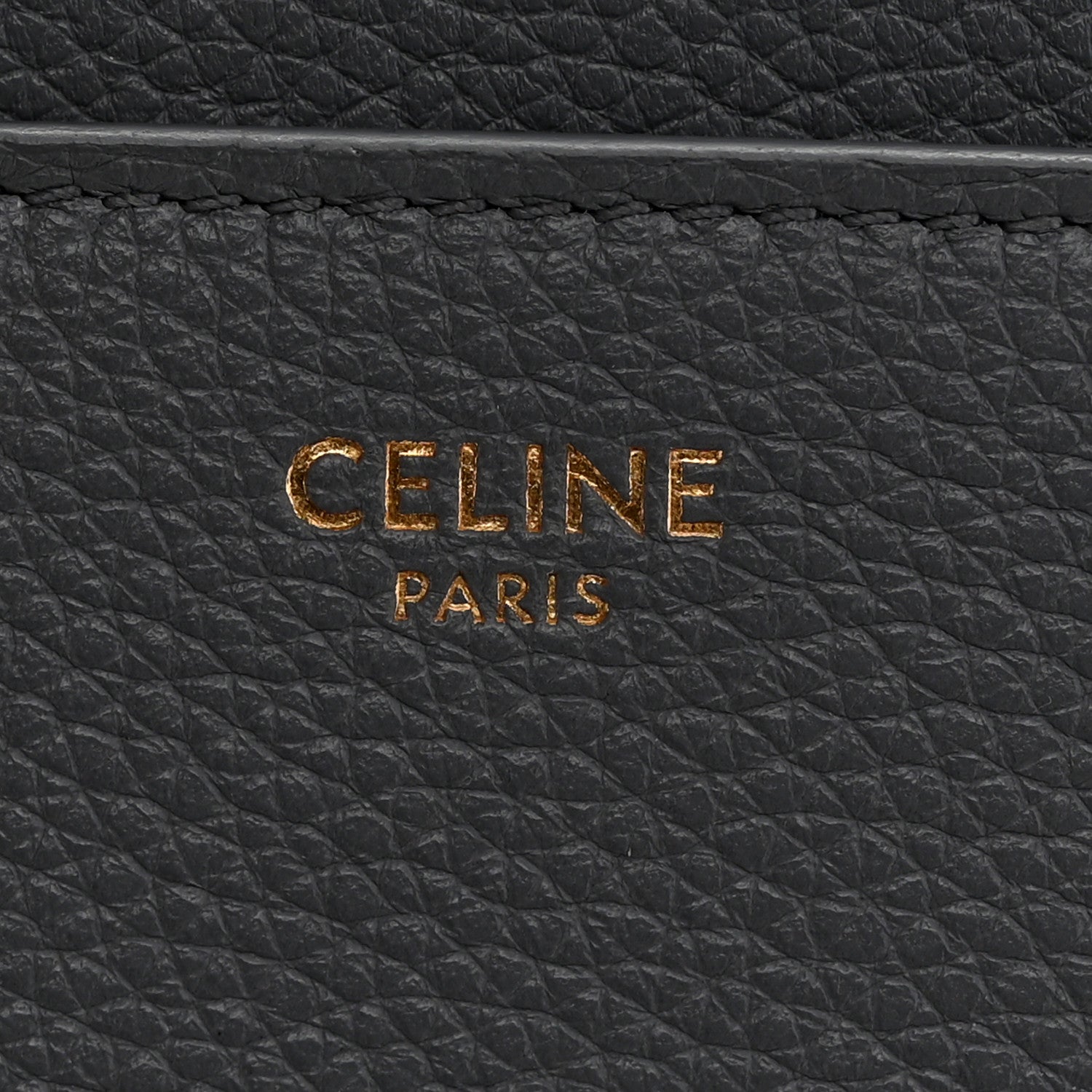 Celine Grained Calfskin Small 16 Top Handle Bag Storm 6 of 13